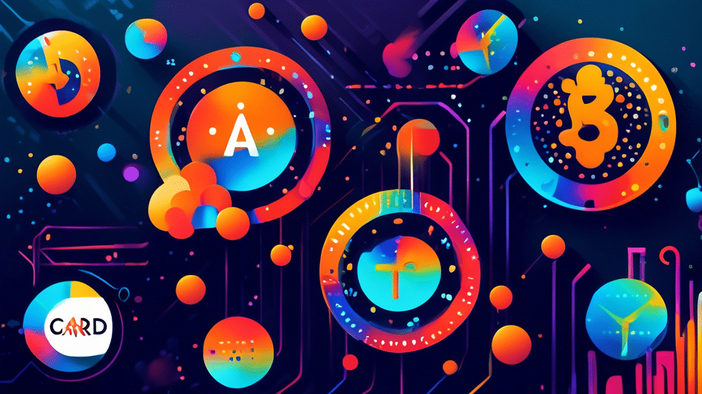 Create an image that illustrates the increase in Cardano (ADA) price this week, featuring key visual elements such as Cardano's logo prominently displayed, an upward-trending graph or chart, exciting