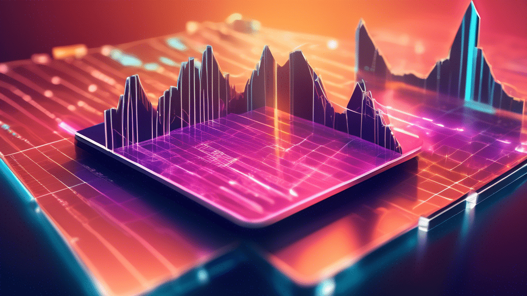 Create an image of a futuristic digital landscape where graphs and charts represent the fluctuations of cryptocurrency prices, with a specific focus on Solana (SOL). The scene should depict an analysi