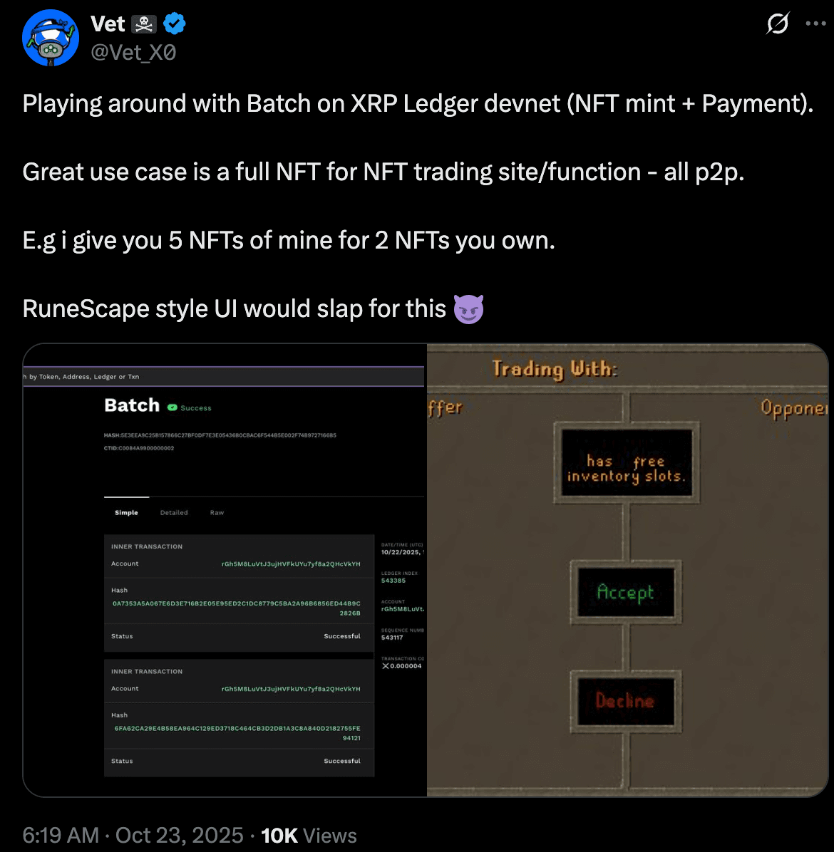 Ripple Van Winkle | Latest XRP Ripple News | XRP Ledger: NFT-to-NFT Trading Potential